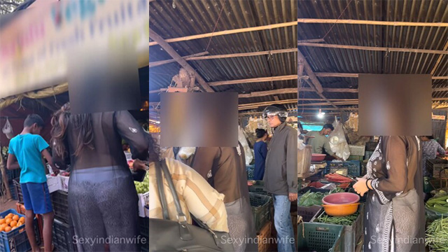 SexyIndianWife Dare In Crowded – Veg Market Hotel Room Leaked Video
