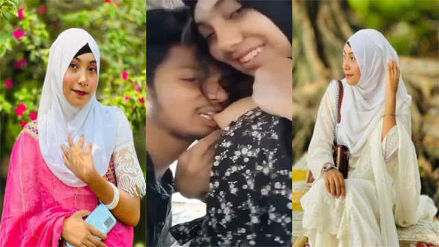 Horny Hijabi Girl Outdoor Kissing – Smooching Boobs mms