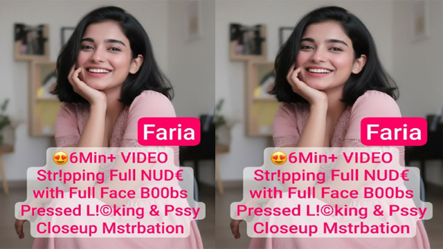 Petite Tiktoker Faria Most Exclusive Nude with Full Face Boobs Pressed