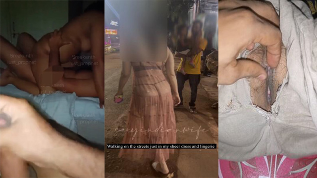 Horny Indian Wife Outdoor Goa Dare – And Hotel Threesome Sex