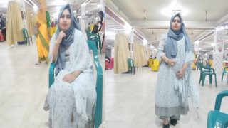 Innocent Looking Hijabi Babe – Asshole Showing Masturbating