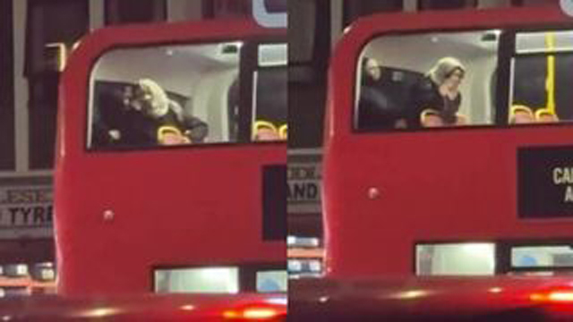 Hijab Girl Fucking Inside Red Bus Video