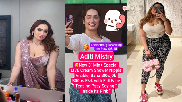 Aditi Mistry Banana BJ Fuck – Accidentally Revealing Her Pink Pussy Viral Mms