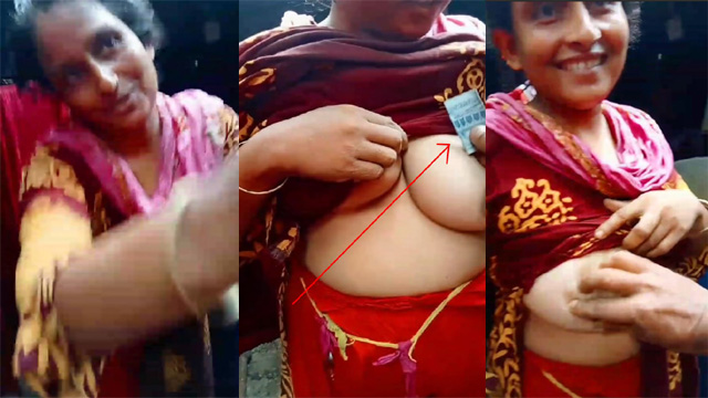 Neighbour Aunty Showing Her Boobs For Money Video