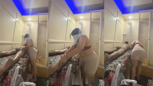 Chubby Massage Babe Bra – Full Naked Rubbing Customer MMS