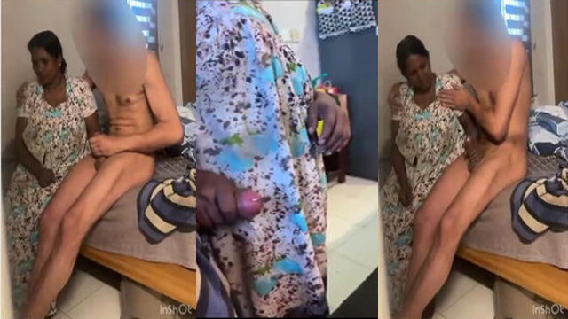 Bachelor College Boy Giving – Blowjob Fucking of her Maid