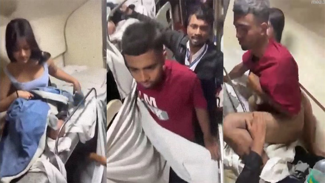 Chalti Train Me Ladka Ladki ki chudai pakdi gai – Viral Video