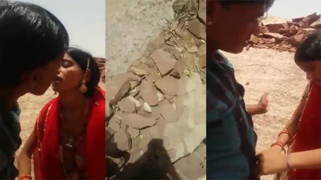 Couple in Rajasthan enjoys Outdoor standing sex video