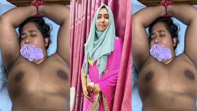 Hijabi Wife Hand Tied – Painful Fucking Video HD