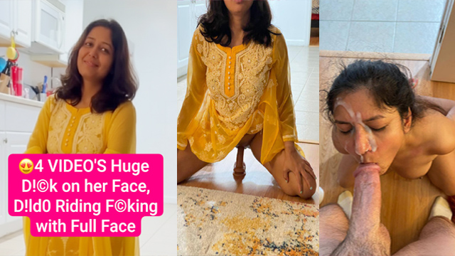 Desi Wife Riding Dildo – Huge Dick Face Pound Viral