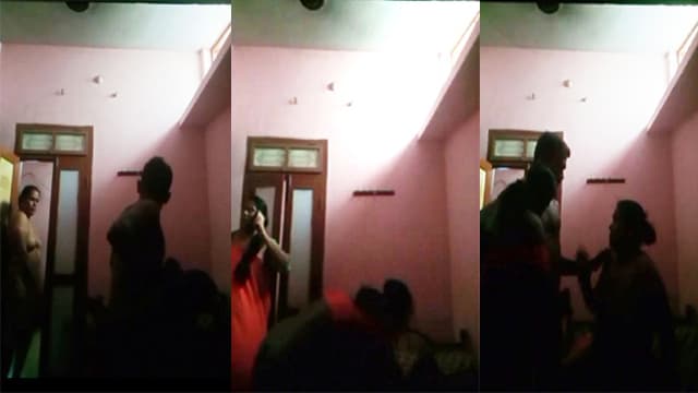Madurai Milf Two Aunty Threesome Fucking