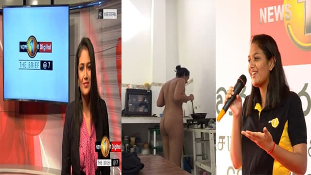 Sri Lankan Anchor Nude – Naked Kitchen Fuck Exposed