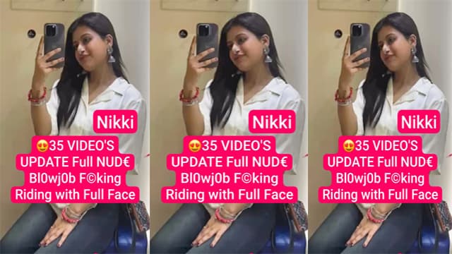 Niharika Aka Nikki Hard Blowjob Fucking Riding Full Face Viral MMS