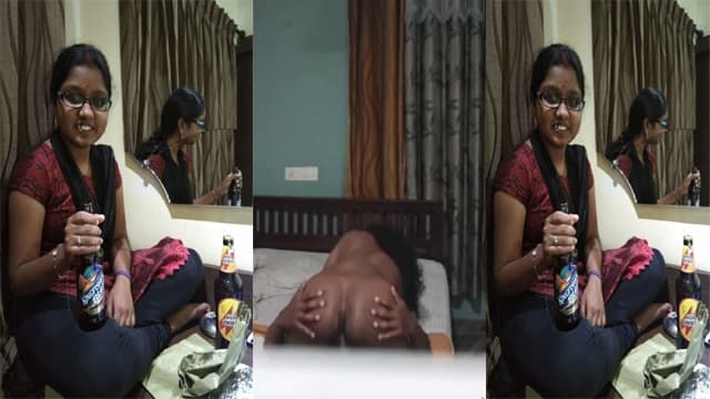Drunk Girl Self Recorded and Fucked by Lover