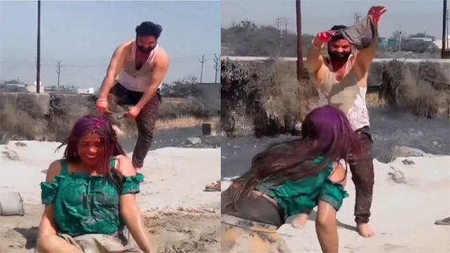 Girl Panties Removed On Holi Viral Video 2026