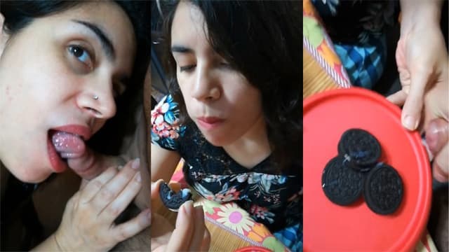 Indian Sister Giving Blowjob And Cream Biscuit Cum In