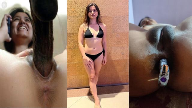 Slim Indian Girl Taking Buttplug In Ass Hard Doggy Fuck