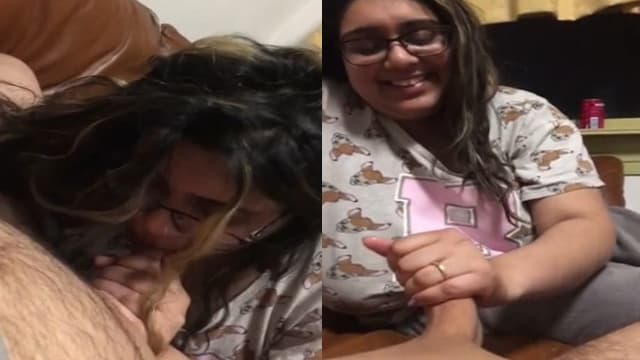 Chashmish bhabhi ne devar ko blowjob diya masti mein – viralmms