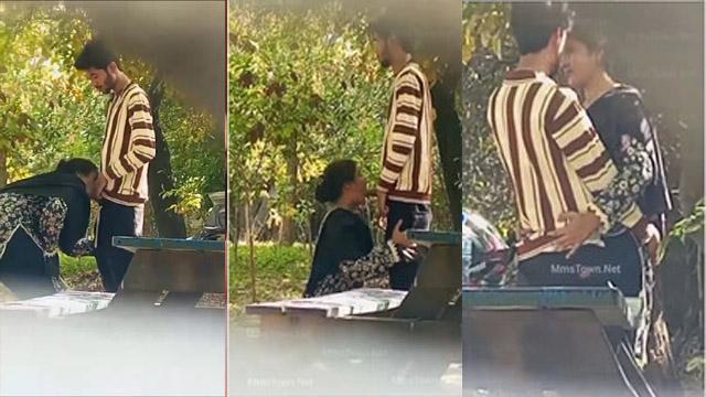 Cute Lovers Outdoor Blowjob Captured Secretly Viral