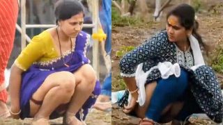 Random Bhabhi Left Saree Pissing Pussy & Sexy Ass Secret Recorded