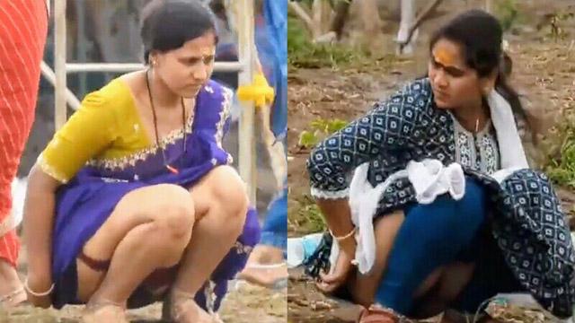 Random Bhabhi Left Saree Pissing Pussy & Sexy Ass Secret Recorded