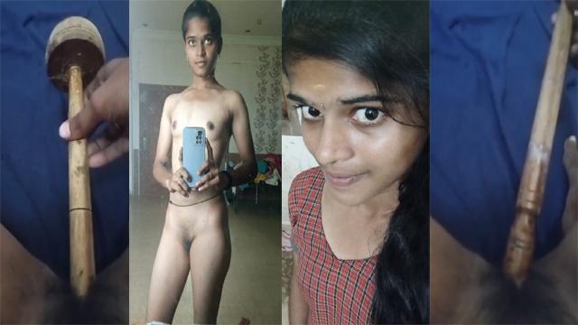 Mallu Teen Babe Bj & Fucking Pussy Stick And A Brush