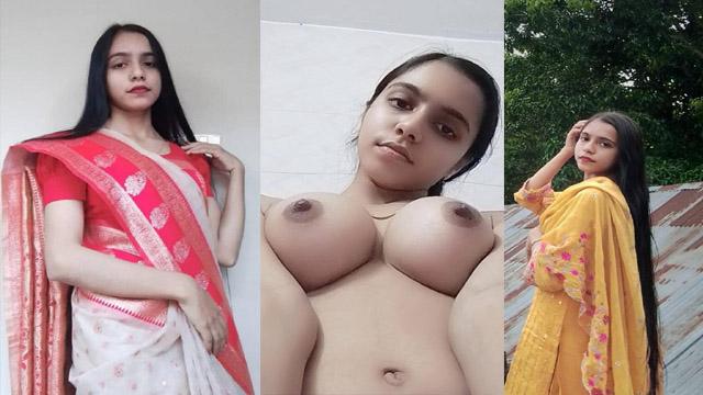 Young Hijabi Bangla Girl Perky Boobs Naked Showing mms