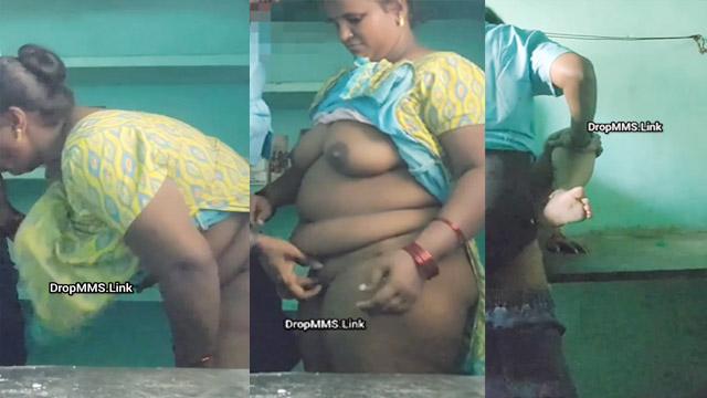 Milf Mousi Ji Ka bada boobs pel ke khade khade nikal gaya